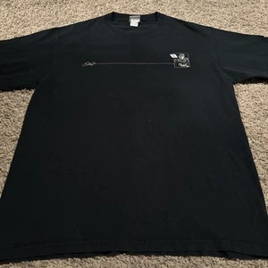 Vintage Y2K Dale Jr Nascar T-Shirt Large Chase Authentics Black 8 Budweiser Tee - Picture 1 of 7