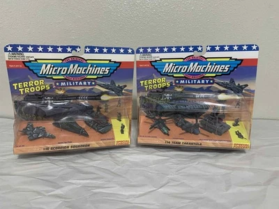 Galoob Micro Machines Terror Troops #14 TEAM TARANTULA/#16 Scorpion Squadron New - Image 1 of 4