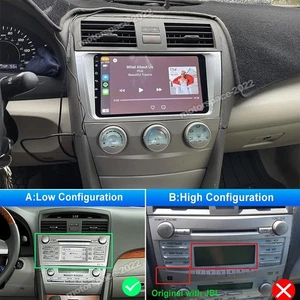 Android 14 Apple CarPlay GPS Navi For Toyota Camry 2007-2011 Car Stereo Radio - Picture 1 of 14