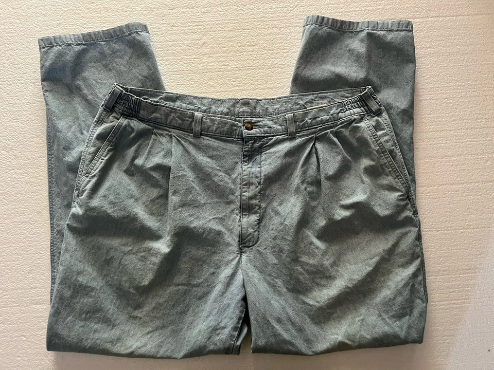 Jeans Savage Vintage Masculino Tamanho 36X30 Azul Claro Jeans Baggy Plissado Frente - Imagem 1 de 4