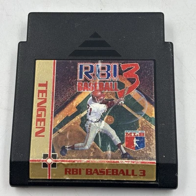 RBI Baseball 3 (Carrito Negro) - Juego NES Nintendo 1991 - Solo Carrito - ¡PROBADO! Foto 1 de 4