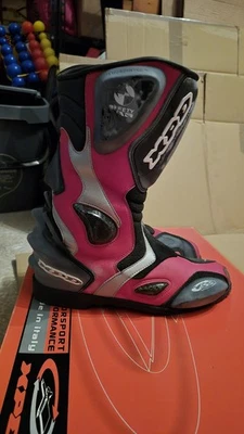 Stivali Moto Spidi XP1 per Uomo, Taglia 43 Rosso Neri - Immagine 1 di 4