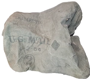 Vintage J-2-64 Domestic US Mail Bag #2 Heavy Canvas/ 36X24 - Picture 1 of 6