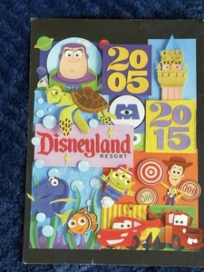 DISNEYLAND 60th Anniversary Lithograph Pixar Pier Cars Land Postcard - Picture 1 of 2