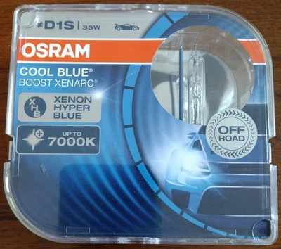 OSRAM COOL BLUE BOOST D1S HID Xenon Headlight Bulbs 66140CBB 7000K FREE SHIP!!! - Image 1 of 4