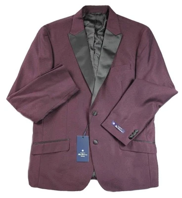 Ben Sherman Mens 42R Dinner Sport Jacket Tuxedo Style Coat Burgundy $375 NEW - Image 1 of 4