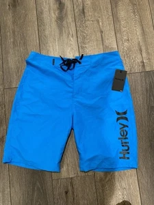 Hurley Mens Classic Boardshorts Swim Trunks Shorts Bathing Suit Size 30 Blue - Picture 1 of 5