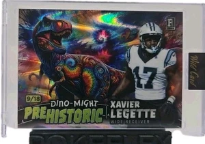 Xavier Legette 2024 Wild Card Dino Might Prehistoric /18 RC T-REX Panthers - Picture 1 of 2
