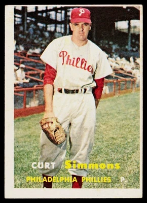 1957 Topps #158 Curt Simmons - EX - Image 1 of 2