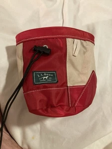LL Bean Dog Treat Pouch Hip Hiking Tote Style Red Freeport brand new no tags! - Picture 1 of 9