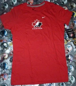 NEU NIKE TEAM CANADA Eishockey Maple Leaf T-Shirt Damen Ladies XL ROT NEU MIT ETIKETT - Bild 1 von 1