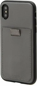 BONDIR Protective iPhone Case Gray Leather Wallet, iPhone XS Max NEW - Picture 1 of 1