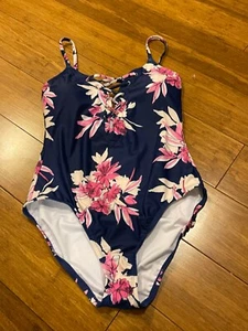  Nautica One Piece Swimwear Size XL PINK 8L006K9X  new with tags navy with pink - Picture 1 of 10