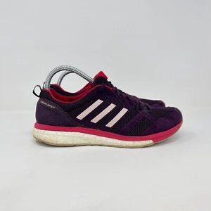Adidas Adizero Tempo 9 Boost Red Night Athletic Running Shoes Women's Size 9 - Picture 1 of 10