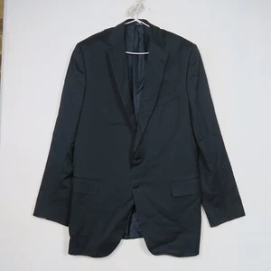 Ermenegildo Zegna Mens Suit Blazer Jacket 56(EU) 46(AU) XL Navy Blue Pure Wool - Picture 1 of 8