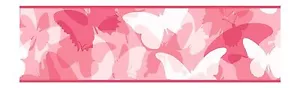 Multiple Shade of Pink Butterfly Unpasted Wallpaper Border CK7659B - Picture 1 of 1