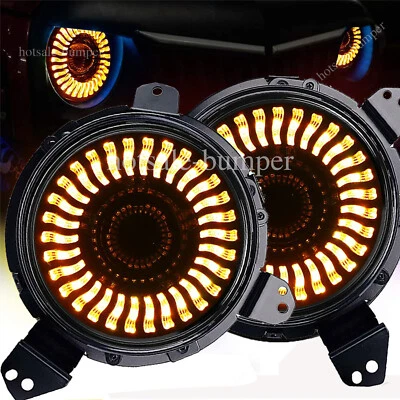 9" Inch LED Headlights DRL For Jeep Wrangler JL 2018-2024 Gladiator JT 2019-2025 - Image 1 of 4