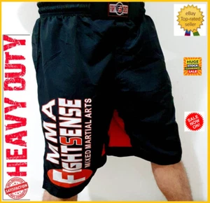 Men's MMA Boxing Shorts - Lightweight, Comfortable & Ideal for BJJ & Martial Art - Picture 1 of 72