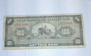 Ngan-Hang Quoc-Gia Viet Nam 100 Dong (1955) mottram dong - Picture 1 of 7