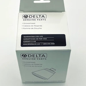 NEW Delta RP38357SS Universal Touch-Clean Shower Head in Stainless Steel Finish - Picture 1 of 3