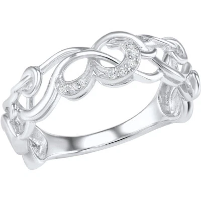 Ring Fingerring 925 Silber Zirkonia Steine Damenschmuck Echtschmuck - Bild 1 von 2