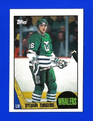 1987-88 Topps HOCKEY #70 SYLVAIN TURGEON NRMINT+ HARTFORD WHALERS (TM1) - Image 1 of 2