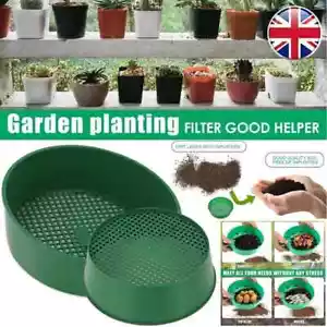 Heavy Duty Garden Riddle Riddler Soil Sift Compost Sieve Mesh Seed Tray 210mm UK - Picture 1 of 7