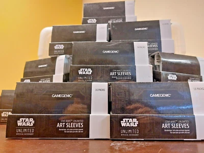 Star Wars Unlimited Art Sleeves - Bulk Case Multi Listing - 16 Packs of 60 Each! - Image 1 of 4