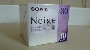 10 Minidisc Sony Neige D MD 80 min - Photo 1/3