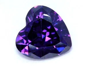 Piedra preciosa suelta corte corazón circón púrpura Camboya natural 11,60 quilates. Z17 - Imagen 1 de 6