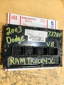 Camión Dodge Ram 1500 2003 03 4,7 L a ECM ECU PCM PCM P56028737AF 737 - Imagen 1 de 2