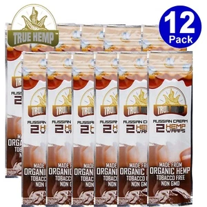 TRUE H. Organic Wrap Russian Cream 12 Pouches, 2 Per Pouch - 24 Wraps Total - Picture 1 of 6