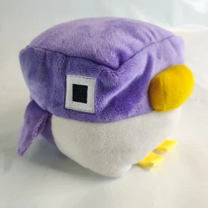 Kawaii Cubes Plush Penguin Purple White 4"x 4"x 4" 2016 Wish Factory Crossy Road - Picture 1 of 10