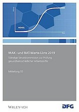 MAK and Bat-values-list 2019 Deutsche Forschungsgemeinschaft (DFG) Tasch...
