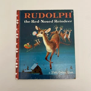 Rudolph the Red-Nosed Reindeer A Little Golden Book 1958 Barbara Shook Hazen. - Picture 1 of 9