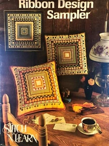 Needlepoint Ribbon Design Sampler pattern book 274 - Picture 1 of 2