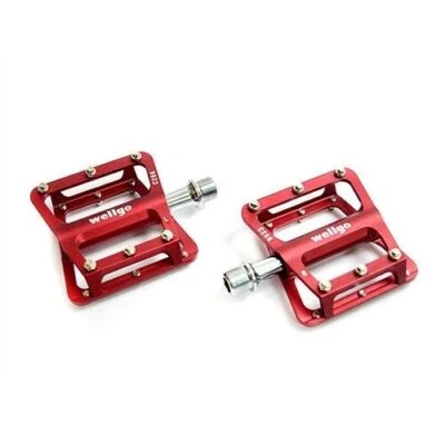 Wellgo C266 Mountain Bike Flat/Platform Pedal - Black/Blue/Red/Orange(Gold) - Image 1 of 4