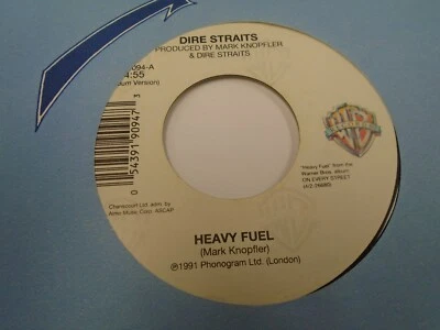 Dire Straits Heavy Fuel / Kingdom Come 45 EX 1991 Warner Records Mark Knopfler Foto 1 de 2