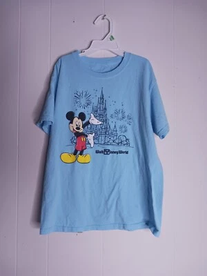 Camiseta Disney Castillo Mickey Mouse Manga Corta Jóvenes Niños Talla M Foto 1 de 4