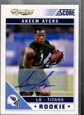 B5047- 2011 Score Signatures #305 Akeem Ayers Auto - NM-MT - Image 1 of 2