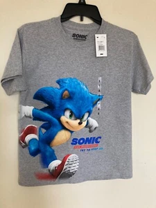 Sonic t shirt medium gray for boys - Picture 1 of 2