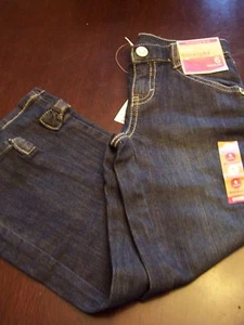 NWT Gymboree Straight with Bow Adjustable Waist BLUE JEANS  Girl Size 6 Regular - Picture 1 of 2