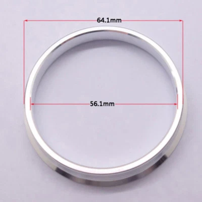 4pcs Aluminum Alloy Wheel Bore Spacer Car Hub Centric Rings 64.1OD to 56.1ID - Image 1 of 4