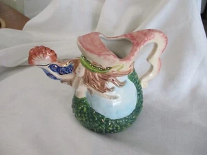 Clayworks Blue Sky Mermaid pitcher 2009 By Heather Goldminc 7" - Bild 1 von 4