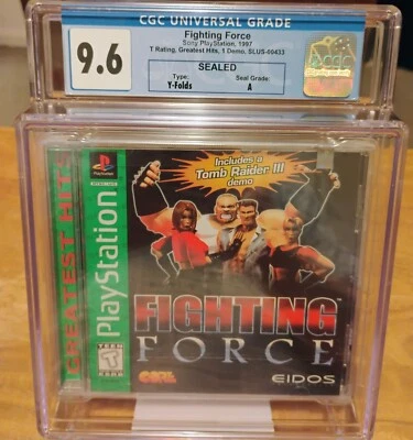 Fighting Force (Sony PlayStation 1, 1997) GH NEW PS1 CGC 9.6 A Includes Demo - Image 1 of 4