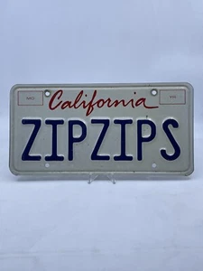 Placa de licencia de tocador de California cremalleras caducadas divertido cremallera tus labios cremallera labio! - Imagen 1 de 2