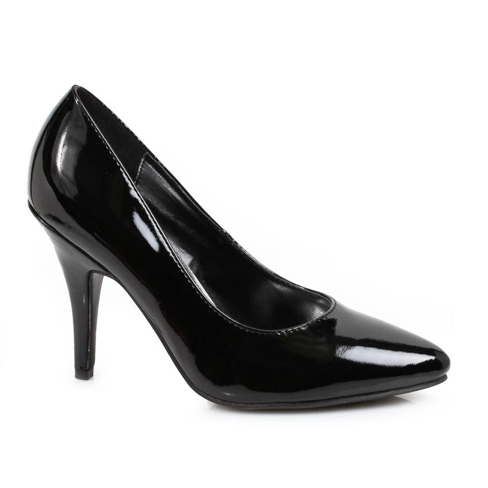 Zapatos de tacón negros puntiagudos para hombre travesti drag queen talla 12 13 14 Foto 1 de 1