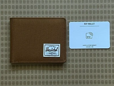 Cartera Roy marrón plegable para hombre Herschel Supply RFID Foto 1 de 2