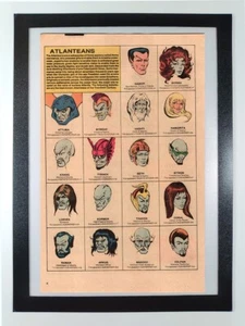 Atlanteans Namor Namorita Dorma Official Handbook Marvel U - Framed Comic Page - Picture 1 of 7