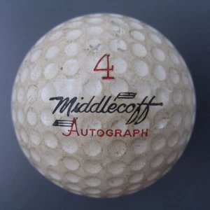 Pelota de golf Wilson Cary Middlecoff autógrafa pequeña firma Wilson 2486 - Imagen 1 de 3